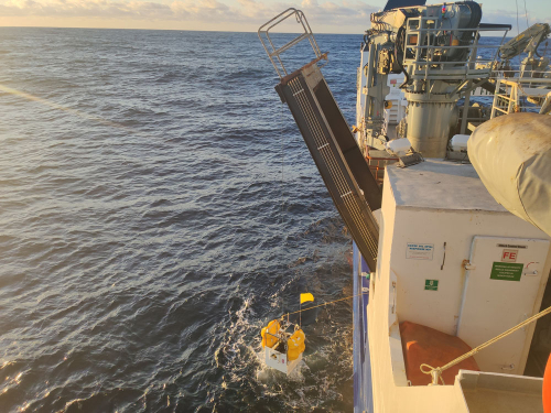 GNS instruments being recovered from offshore Porongahau