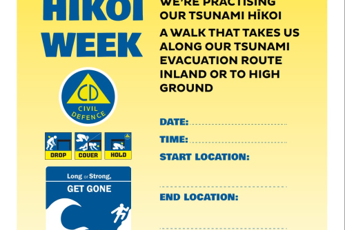 Tsunami Hikoi event poster