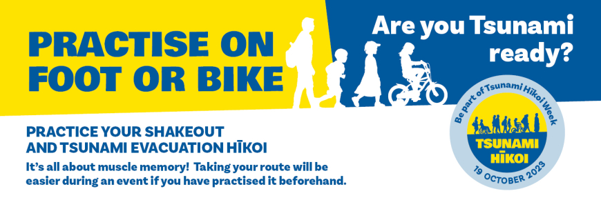 ShakeOut Hikoi bikeorwalk twitter